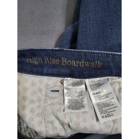 TOMMY BAHAMA Women's SZ 6 High Rise Boardwalk Jean Shorts Bermuda Skimmer - Picture 4 of 9